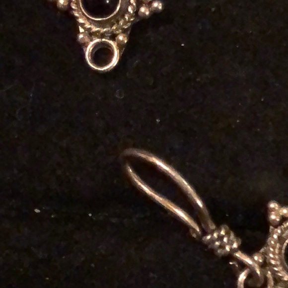 Sterling Silver/Onyx Star Bracelet 7.75” - Picture 5 of 7